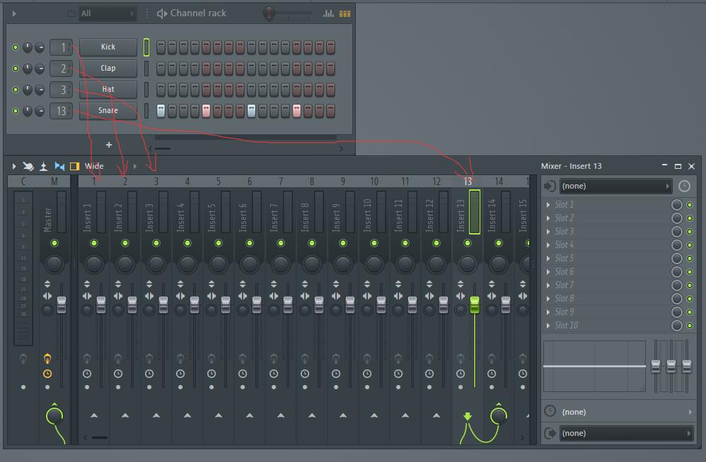 作曲编曲变声软件flstudio水果之mixer混音器 超级音效